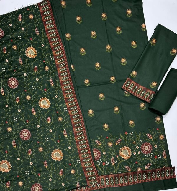 Breeze Lawn Collection 2025 – 3PC Printed Lawn Suit with Embroidered Daman (Copy) - Image 5