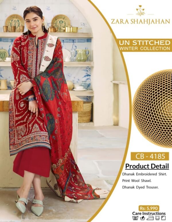 Zara Shahjahan Lawn Collection 2025 – 3PC Embroidered Lawn Suit